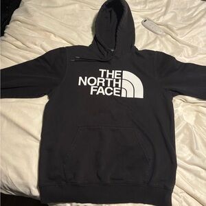 The North Face Black Hoodie with White Logo